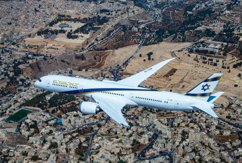 El Al 787 in flight