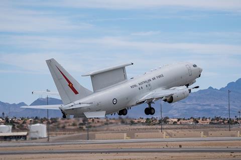 RAAF E-7 take-off c USAF