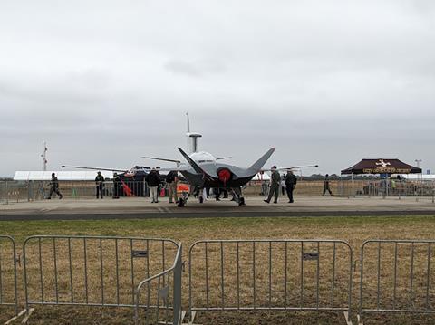 MQ-28 Ghost Bat from behind