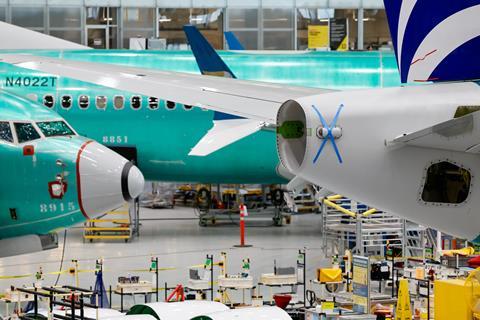 Boeing's 737 assembly facility in Renton, Washington 25 June 2024
