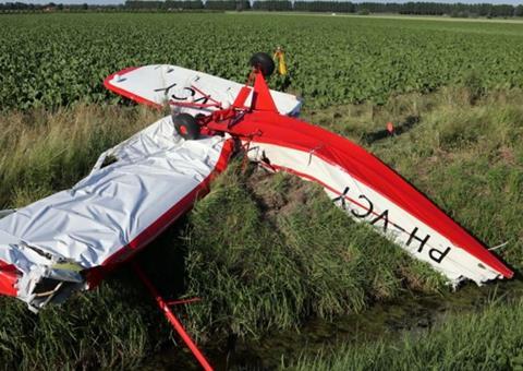 PA-18 display accident-c-Dutch Safety Board