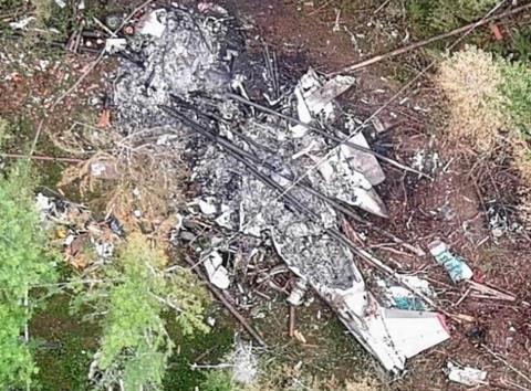 Angara An-24 wreckage-c-Interstate Aviation Committee