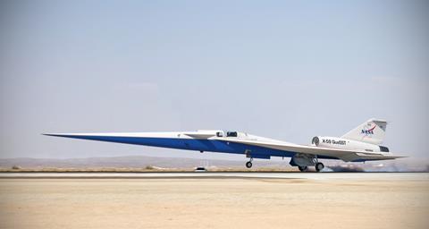X-59 landing_001 c Lockheed martin