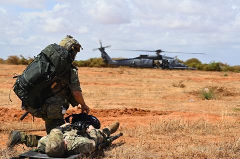 HH-60W casevac exercise in Horn of Africa