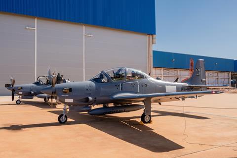First two A-29s delivered to Uruguay