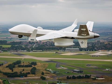 MQ-9B SeaGuardian over RAF Waddington