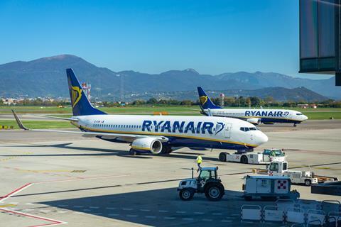 Ryanair Boeing 737s at Bergamo Airport 2019
