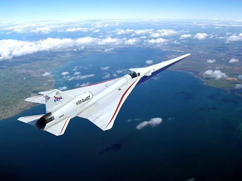 X-59 flying_004 c Lockheed Martin