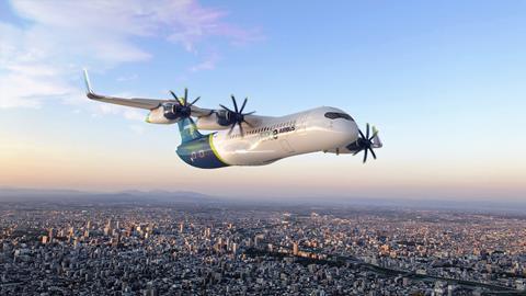 ZEROe over city-c-Airbus