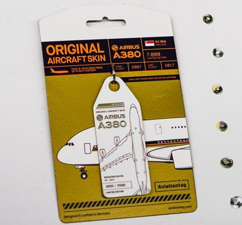 A380 identity tag Aviationtag