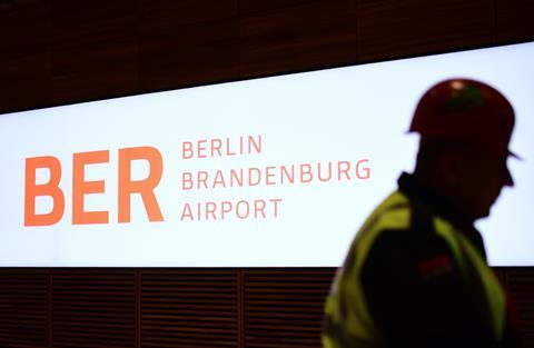 Berlin Brandenburg airport sign
