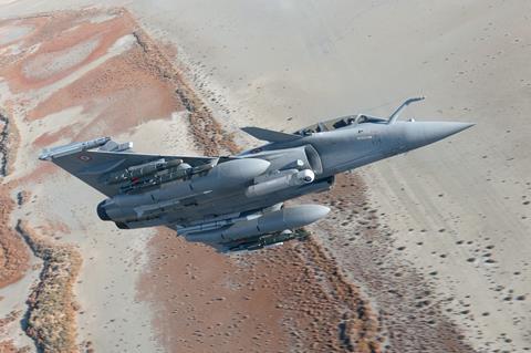 Rafale avec nacelle TALIOS