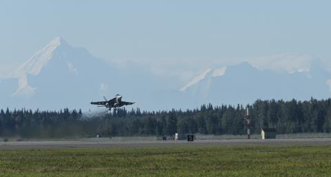 F18 takeoff alaska Red Flag