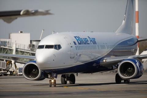 Blue Air at Bucharest Airport April 2020