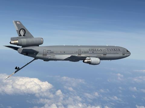 Omega tanker KDC-10 c Omega Tanker