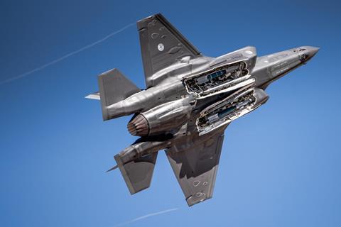 F-35 missile bay doors open