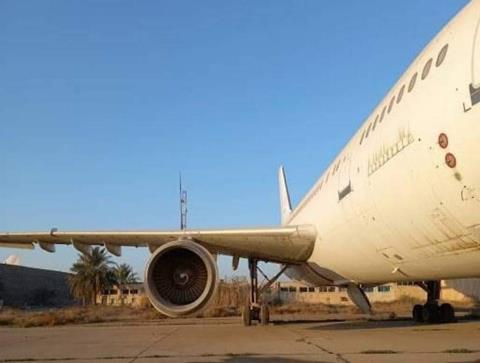 Iraqi damaged A300 right side-c-Iraqi Airways
