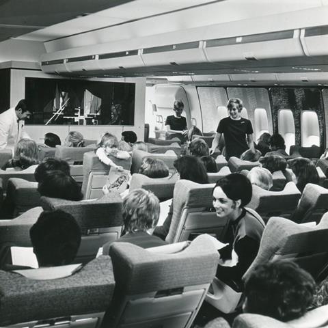 BOAC 747 cabin