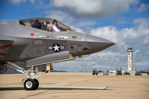 F-35C at the Hill Air Force for depot modifications c USAF