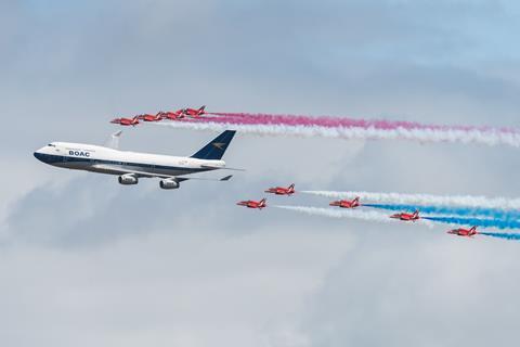 B747 BOAC Red Arrows British Airways