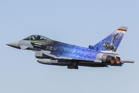 German Eurofighter with Quadriga livery