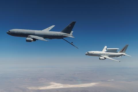 E-7A KC-46A refuelling