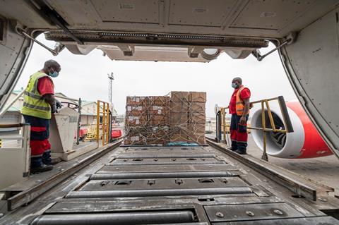 Kenya Airways cargo interior