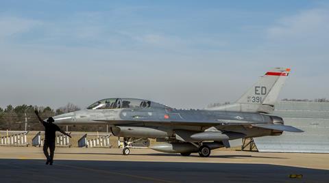 Lockheed Martin F-16 at Greenville facility