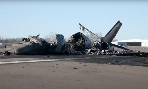 Citation II wreckage Statesville-c-NTSB