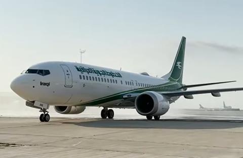 Iraqi 737 Max arrival-c-Iraqi Airways