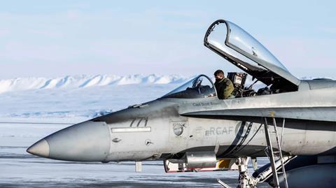 RCAF fighter in greenland