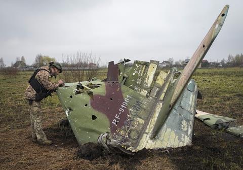 Russian Su-25 wreckage