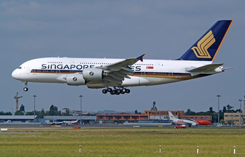 Airbus A380 SIA Singapore Airlines