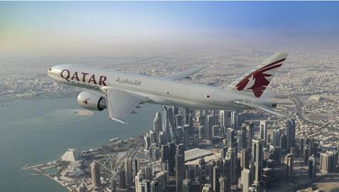 Qatar 777F Boeing.