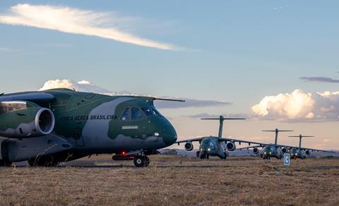 Brazilian air force KC-390s