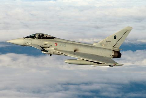 Italian air force Eurofighter