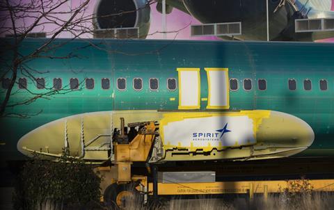 Spirit 737 fuselage