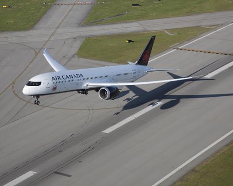 An Air Canada Boeing 787-9