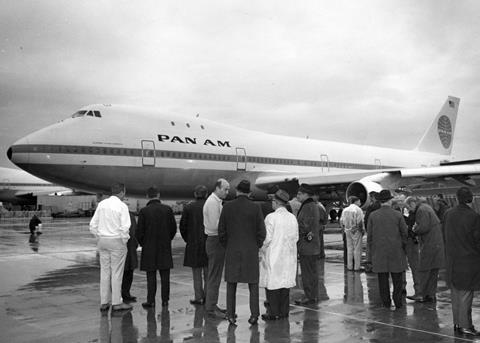 Boeing 747 Pan am first delivery 1969