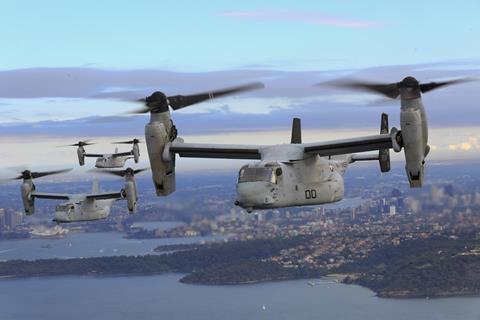 US Marine Corps Bell Boeing MV-22B Osprey