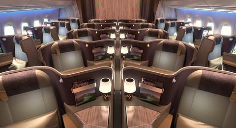 China Airlines A350 business class