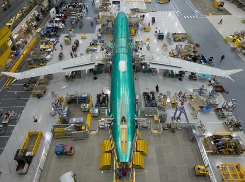 Boeing's Renton 737 production line