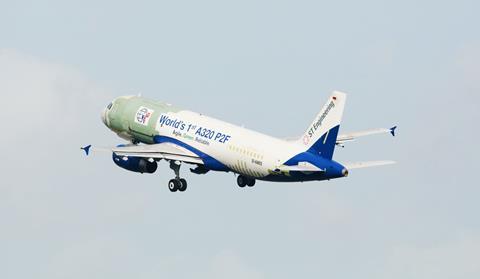 A320P2F first flight_cr ST Engineering