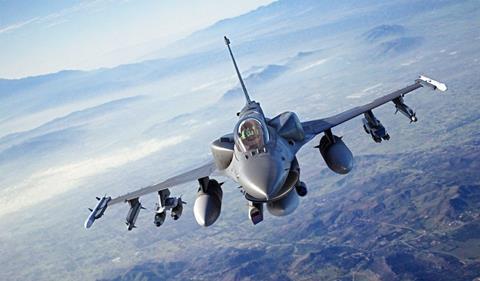 F-16 Block 70 72 with conformal tanks