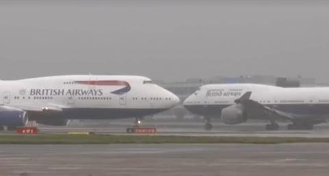 Last two BA 747s Heathrow-c-BA