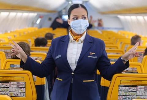 Cabin crew face mask-c-Ryanair
