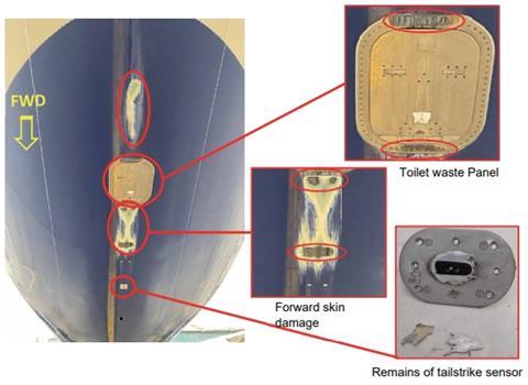 Damage A350-c-AAIB