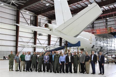 USN and Northrop with E-6B in Lake Charles