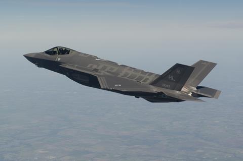 A USAF Lockheed Martin F-35A