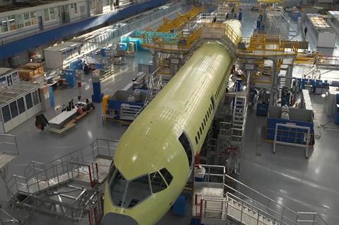 PD-14-powered MC-21 fuselage